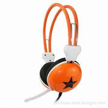 Wired Computer Headset with 32Ω/2.2KΩ Impedance and 2 x 40mm Mylar Speaker